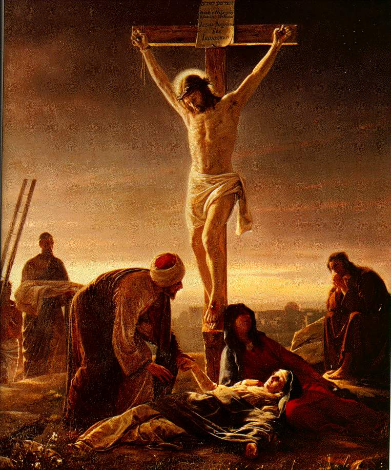 saliendo con la naturaleza de la crucifixion de jesus